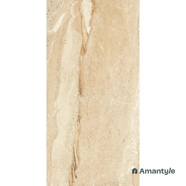 Beige Vitrified Marble Design Slab Wall & Floor Tile Code 100009 (800x1600 mm, Polished) - Image 5