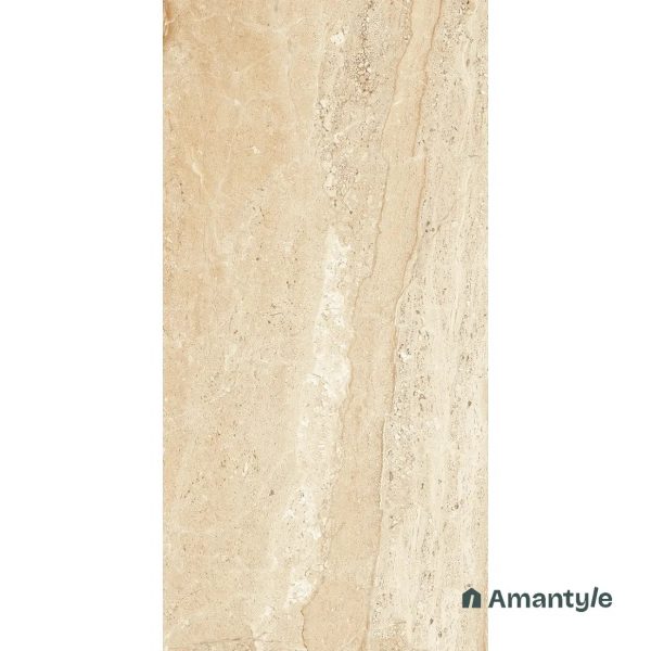 Beige Vitrified Marble Design Slab Wall & Floor Tile Code 100009 (800x1600 mm, Polished) - Image 2