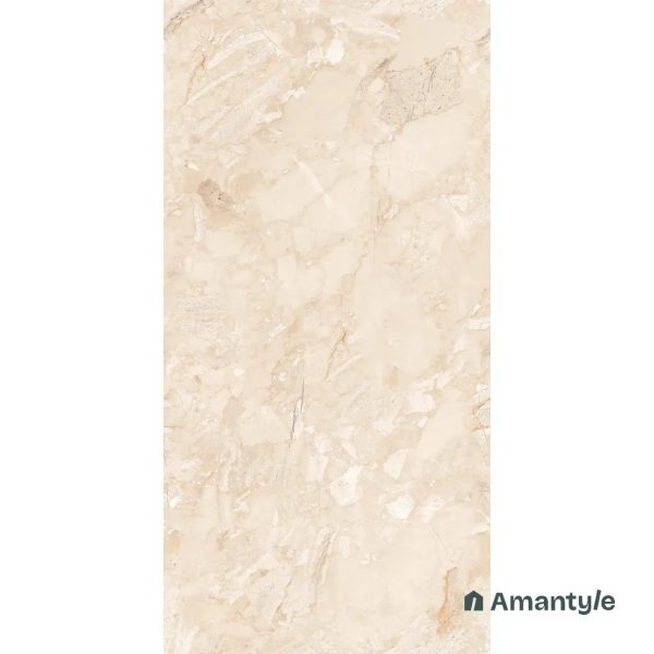 Beige Vitrified Marble Design Slab Wall & Floor Tile Code 100010 (800x1600 mm, Polished) - Image 3