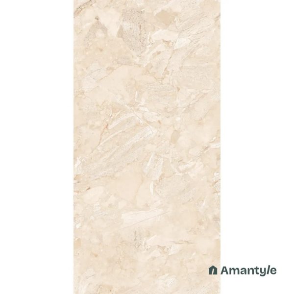 Beige Vitrified Marble Design Slab Wall & Floor Tile Code 100010 (800x1600 mm, Polished) - Image 2