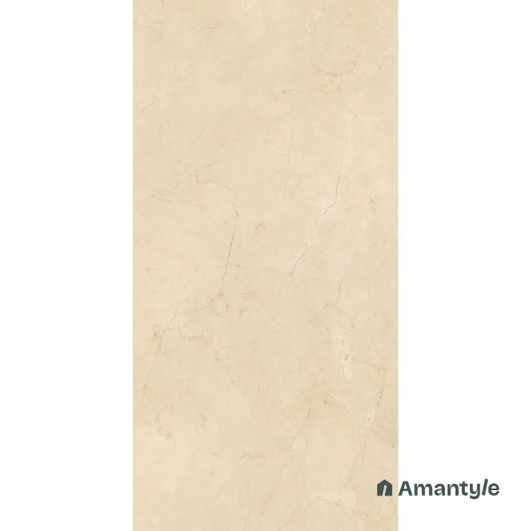 Beige Vitrified Marble Design Slab Wall & Floor Tile Code 100019 (800x1600 mm, Polished Book Match) - Image 2