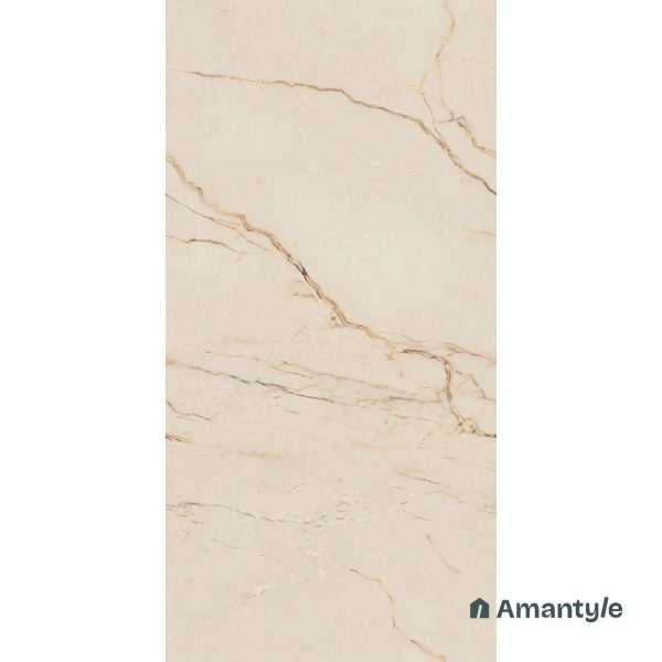 Beige Vitrified Marble Design Slab Wall & Floor Tile Code 100022 (800x1600 mm, Polished) - Image 4