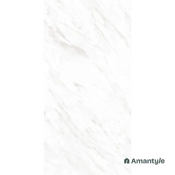 White Vitrified Marble Design Slab Wall & Floor Tile Code 100023 (800x1600 mm, Polished) - Image 2