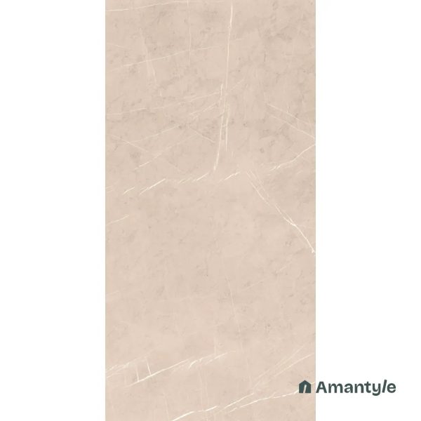 Beige Vitrified Marble Design Slab Wall & Floor Tile Code 100037 (800x1600 mm, Dazzle Matt) - Image 2