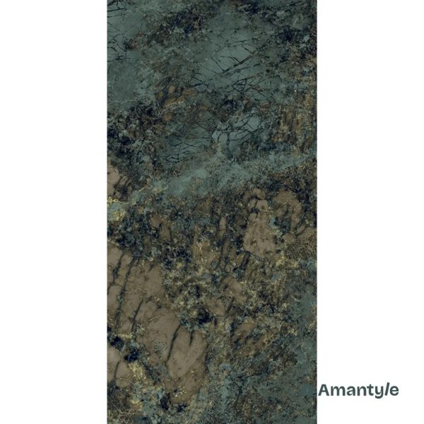 Green Vitrified Marble Design Wall & Floor Tile Code 100070 (600x1200 mm, Polished) - Image 2