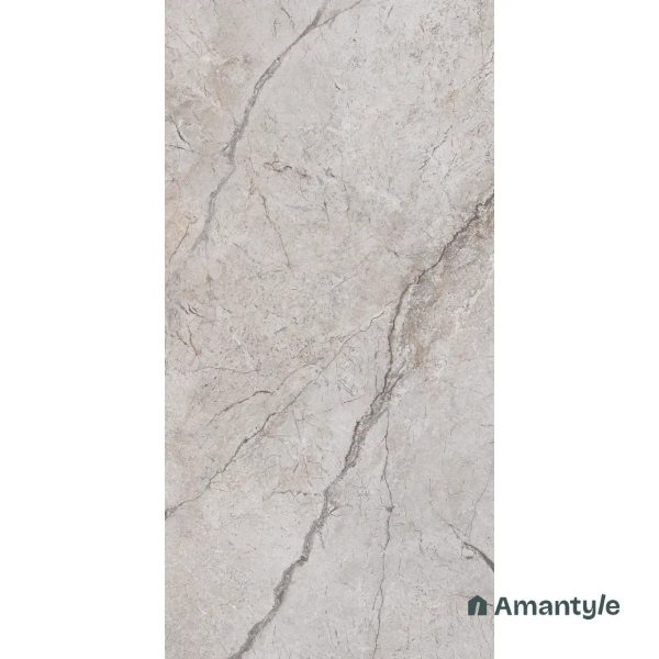 Grey Vitrified Marble Design Wall & Floor Tile Code 100088 (600x1200 mm, Polished Book Match) - Image 3