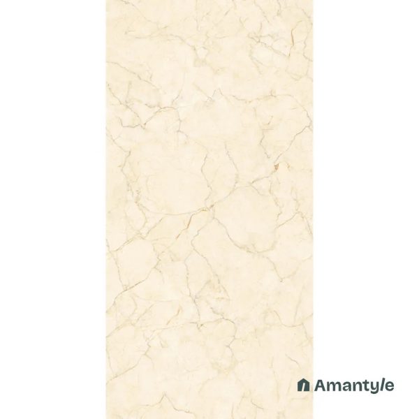 Cream Vitrified Marble Design Wall & Floor Tile Code 100093 (600x1200 mm, Polished) - Image 4
