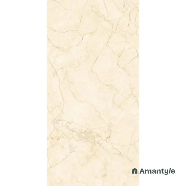 Cream Vitrified Marble Design Wall & Floor Tile Code 100093 (600x1200 mm, Polished) - Image 5