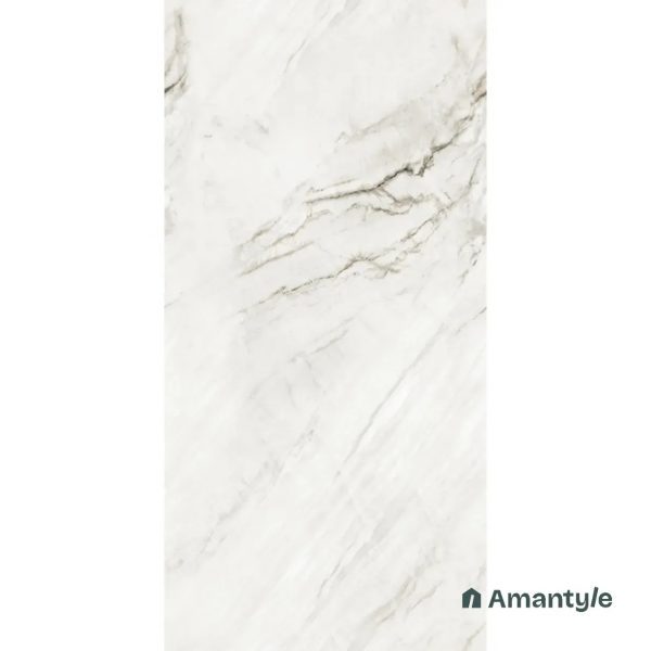 White Vitrified Marble Design Wall & Floor Tile Code 100106 (600x1200 mm, Polished) - Image 3