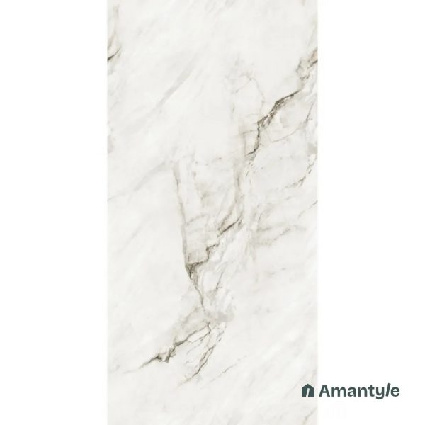 White Vitrified Marble Design Wall & Floor Tile Code 100106 (600x1200 mm, Polished) - Image 4