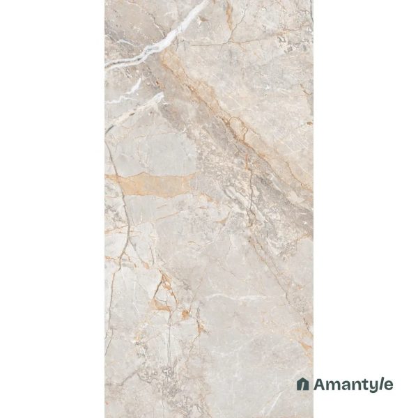 Ivory Vitrified Marble Design Wall & Floor Tile Code 100113 (600x1200 mm, Polished) - Image 4
