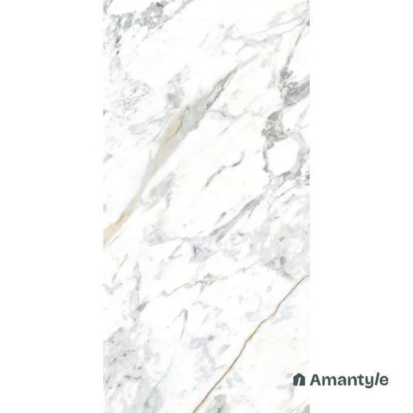 White Vitrified Marble Design Wall & Floor Tile Code 100116 (600x1200 mm, Polished) - Image 3