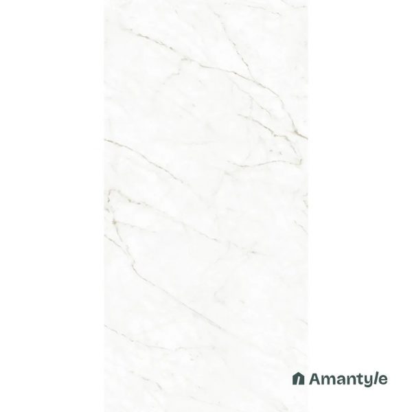 White Vitrified Marble Design Wall & Floor Tile Code 100119 (600x1200 mm, Polished) - Image 2