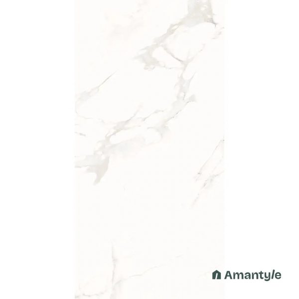 White Vitrified Marble Design Wall & Floor Tile Code 100122 (600x1200 mm, Polished) - Image 3