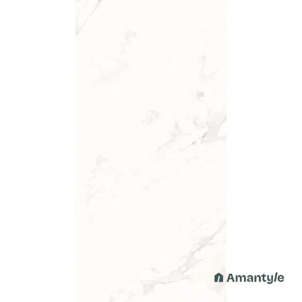 White Vitrified Marble Design Wall & Floor Tile Code 100122 (600x1200 mm, Polished) - Image 2