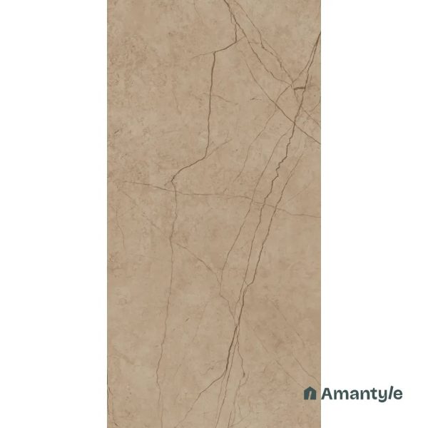 Brown Vitrified Marble Matt & Carving Wall & Floor Tile Code 100132 (600x1200 mm, Dazzle Matt) - Image 4