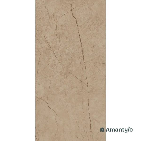 Brown Vitrified Marble Matt & Carving Wall & Floor Tile Code 100132 (600x1200 mm, Dazzle Matt) - Image 2