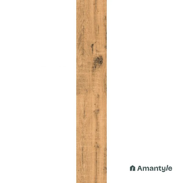 Brown Vitrified Wooden Wall & Floor Tile Code 100244 (200x1200 mm, Matt Structure) - Image 2