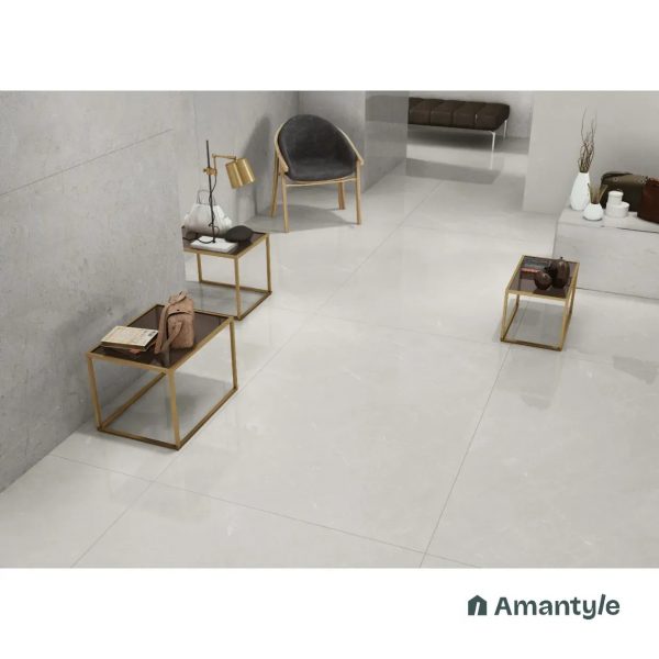Grey Vitrified Marble Design Slab Wall & Floor Tile Code 100367 (1200x1800 mm, Polished)