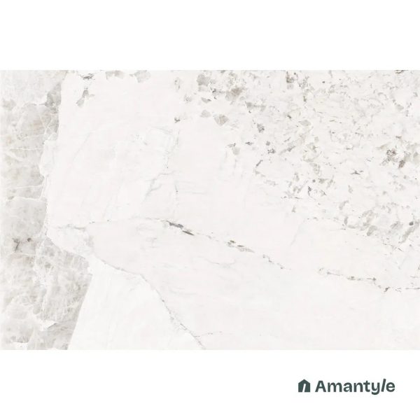 White Vitrified Marble Matt & Carving Slab Wall & Floor Tile Code 100374 (1200x1800 mm, Aura) - Image 2