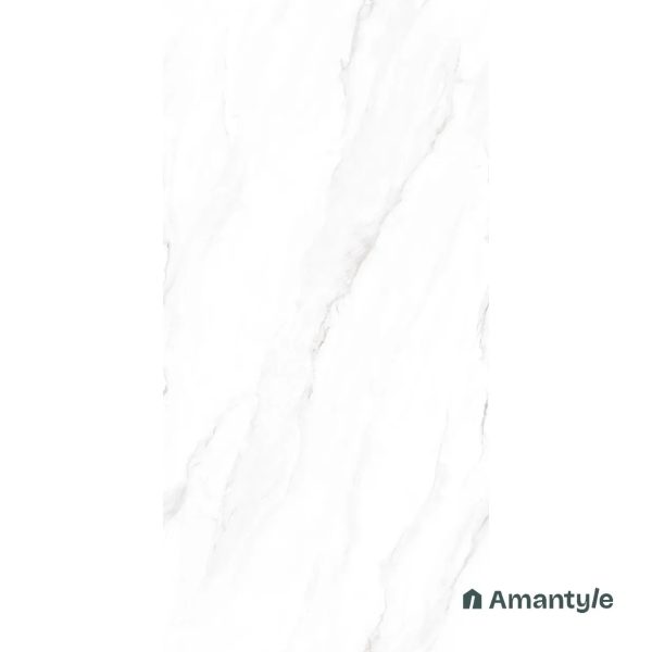 White Vitrified Marble Design Slab Wall & Floor Tile Code 100405 (800x1600 mm, Dazzle Matt) - Image 3