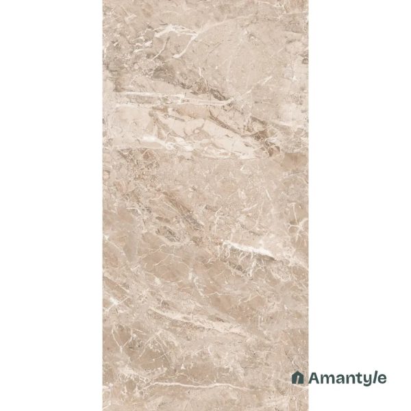 Brown Vitrified Marble Design Wall & Floor Tile Code 100412 (600x1200 mm, Polished) - Image 4