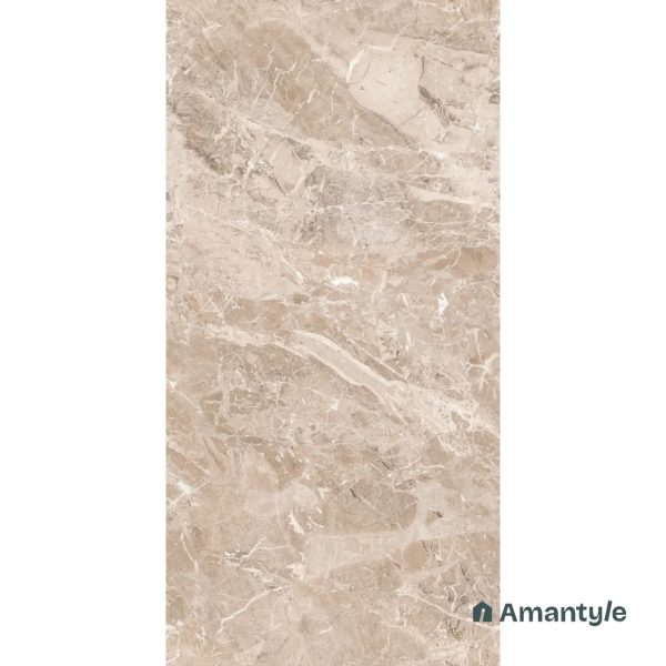 Brown Vitrified Marble Design Wall & Floor Tile Code 100412 (600x1200 mm, Polished) - Image 3