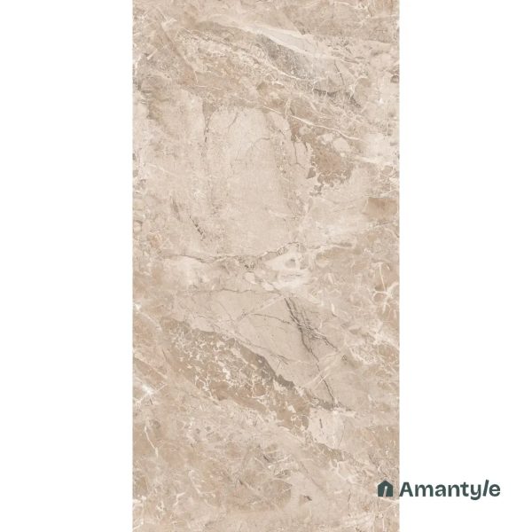 Brown Vitrified Marble Design Wall & Floor Tile Code 100412 (600x1200 mm, Polished) - Image 2