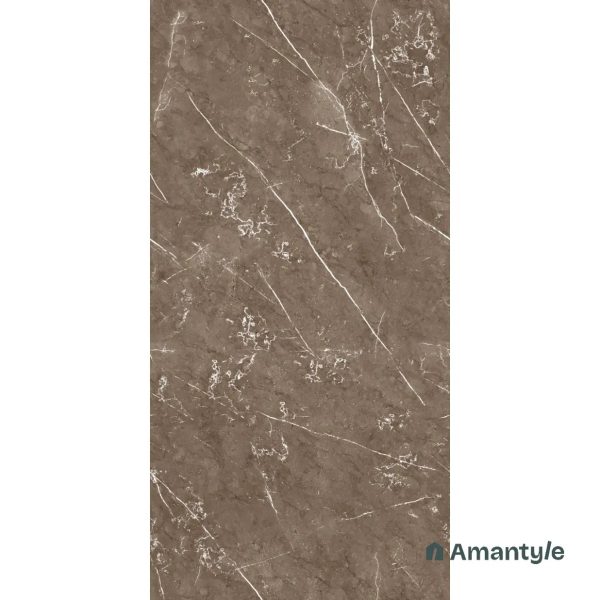 Brown Vitrified Marble Matt & Carving Wall & Floor Tile Code 100439 (600x1200 mm, Dazzle Matt) - Image 2