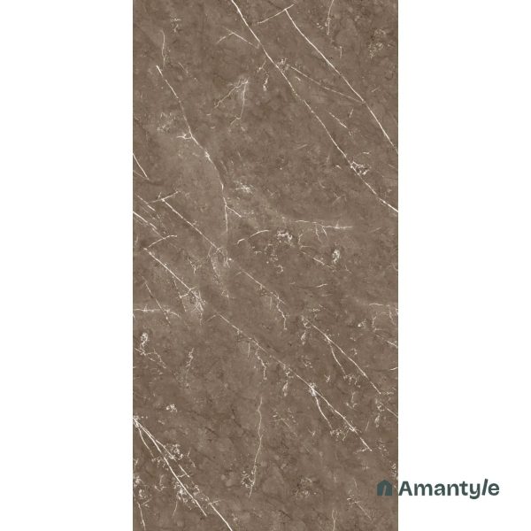 Brown Vitrified Marble Matt & Carving Wall & Floor Tile Code 100439 (600x1200 mm, Dazzle Matt) - Image 3