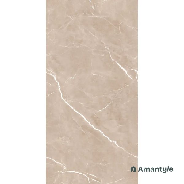 Beige Vitrified Marble Matt & Carving Wall & Floor Tile Code 100453 (600x1200 mm, Dazzle Matt) - Image 3