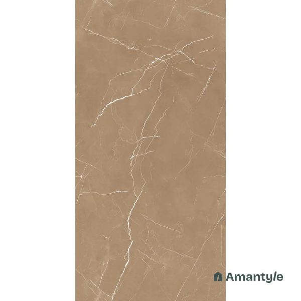 Brown Vitrified Marble Matt & Carving Wall & Floor Tile Code 100459 (600x1200 mm, Dazzle Matt) - Image 4