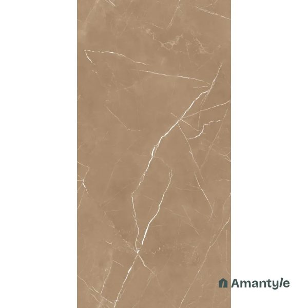 Brown Vitrified Marble Matt & Carving Wall & Floor Tile Code 100459 (600x1200 mm, Dazzle Matt) - Image 3