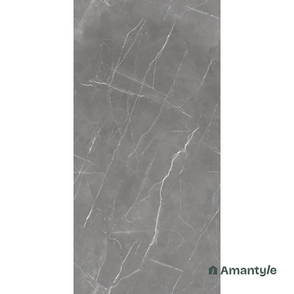 Dark Grey Vitrified Marble Matt & Carving Wall & Floor Tile Code 100461 (600x1200 mm, Dazzle Matt) - Image 5