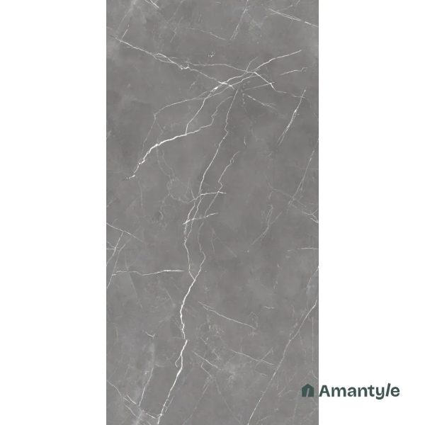 Dark Grey Vitrified Marble Matt & Carving Wall & Floor Tile Code 100461 (600x1200 mm, Dazzle Matt) - Image 4