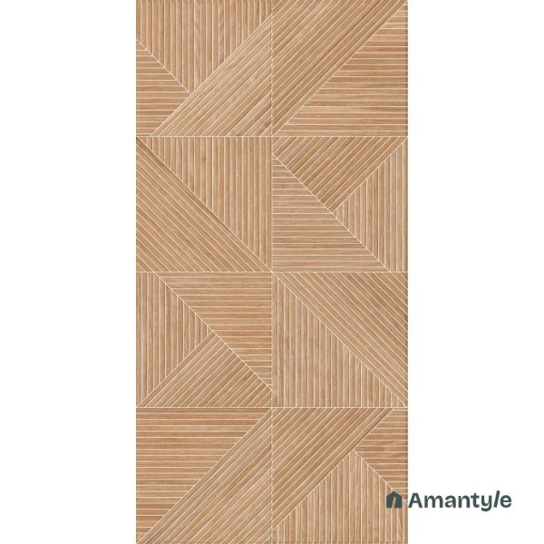 Brown Vitrified Wooden Wall & Floor Tile Code 100475 (600x1200 mm, Matt Special) - Image 2