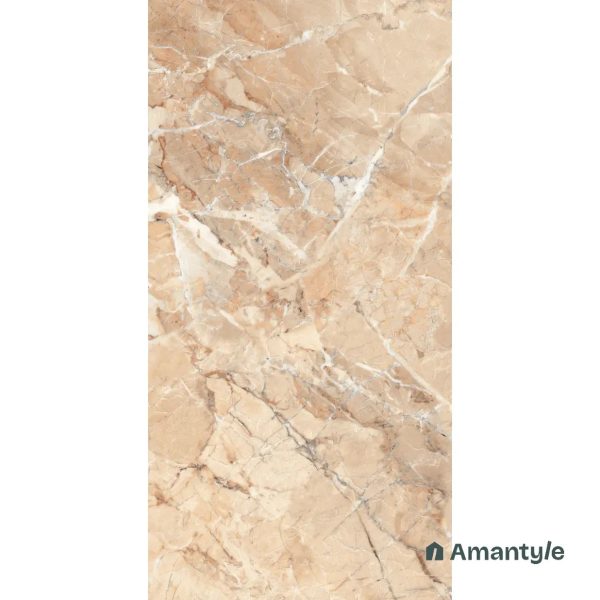 Beige Vitrified Marble Design Wall & Floor Tile Code 100502 (600x1200 mm, Polished) - Image 3