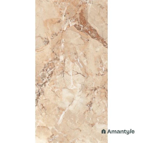 Beige Vitrified Marble Design Wall & Floor Tile Code 100502 (600x1200 mm, Polished) - Image 2