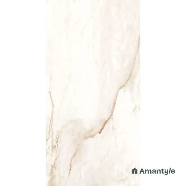 White & Brown Vitrified Marble Design Wall & Floor Tile Code 100503 (600x1200 mm, Polished) - Image 5