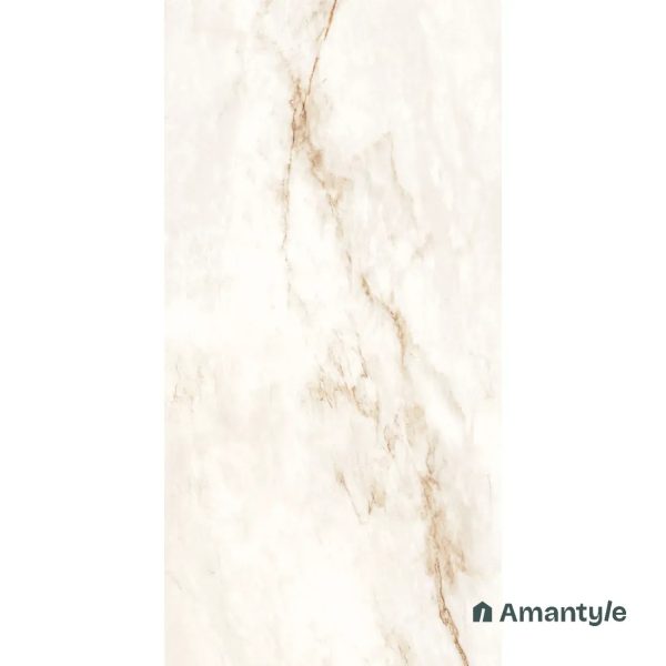 White & Brown Vitrified Marble Design Wall & Floor Tile Code 100503 (600x1200 mm, Polished) - Image 2
