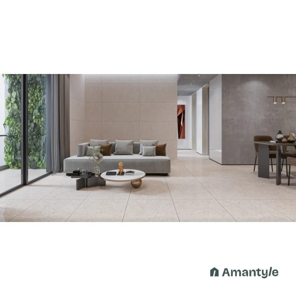 Cream Vitrified Marble Design Wall & Floor Tile Code 100512 (600x1200 mm, Polished)