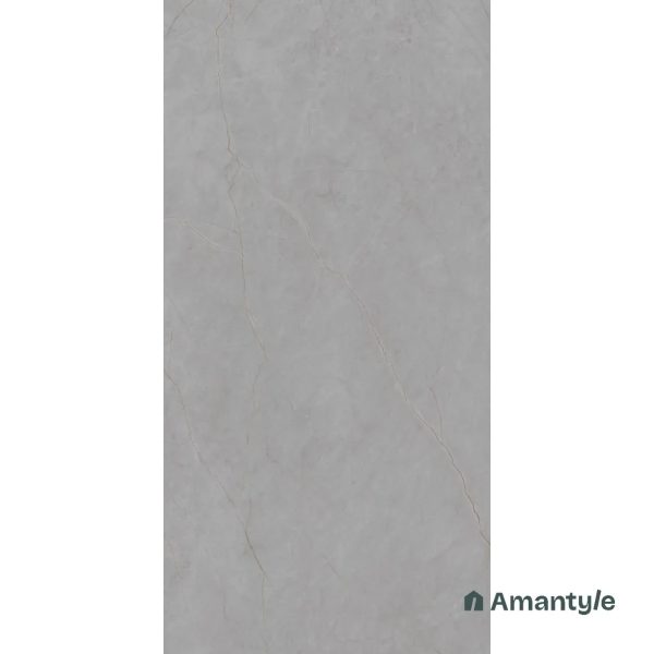 Grey Vitrified Marble Matt & Carving Wall & Floor Tile Code 100526 (600x1200 mm, Dazzle Matt) - Image 3