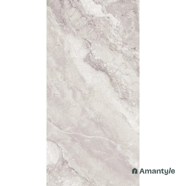 Grey Vitrified Marble Matt & Carving Wall & Floor Tile Code 100528 (600x1200 mm, Dazzle Matt) - Image 2