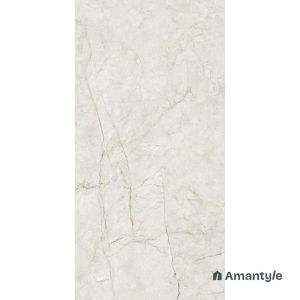 White Vitrified Marble Design Slab Wall & Floor Tile Code 100564 (1200x2400 mm, Polished) - Image 3