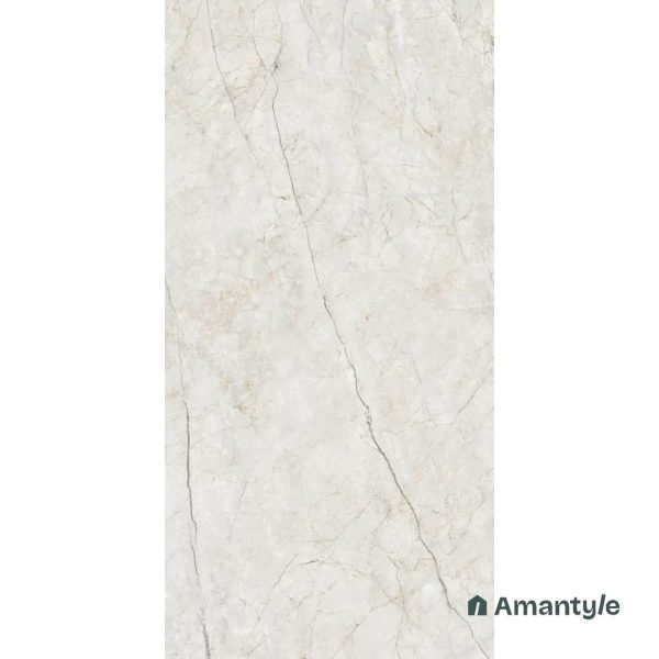 White Vitrified Marble Design Slab Wall & Floor Tile Code 100564 (1200x2400 mm, Polished) - Image 2