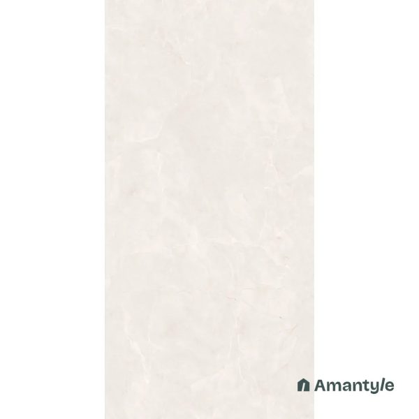 White Vitrified Marble Design Slab Wall & Floor Tile Code 100566 (1200x2400 mm, Polished) - Image 3