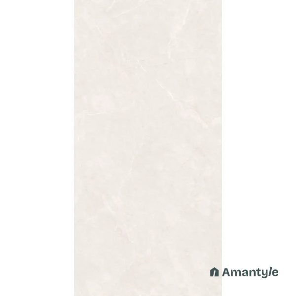 White Vitrified Marble Design Slab Wall & Floor Tile Code 100566 (1200x2400 mm, Polished) - Image 2