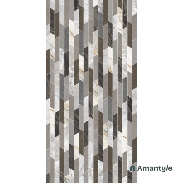 Multicolor Vitrified Marble Design Slab Wall & Floor Tile Code 100580 (1200x2400 mm, Polished) - Image 2