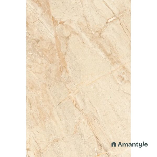 Beige Vitrified Marble Design Slab Wall & Floor Tile Code 100605 (1200x1800 mm, Polished Book Match) - Image 2