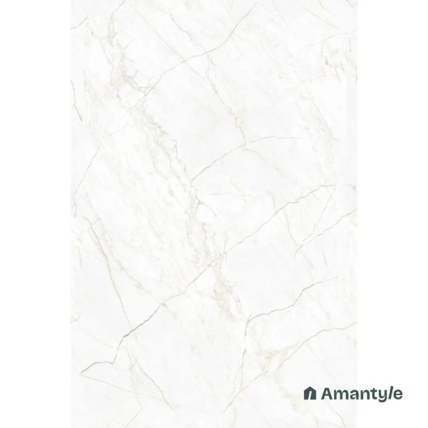 White Vitrified Marble Matt & Carving Slab Wall & Floor Tile Code 100623 (1200x1800 mm, Dove) - Image 5